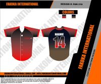 Red Blk Baseball Jersey